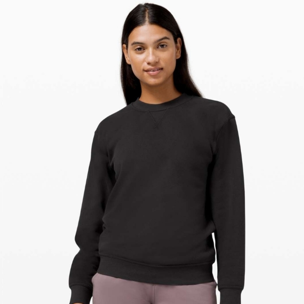 Lululemon All Yours Crew Fleece Black Size Small